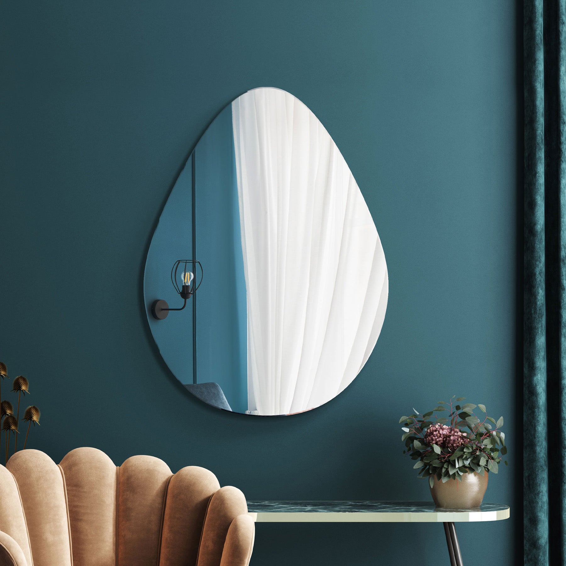 WVH® | The Teardrop | Frameless Wall-Mountable Mirrors