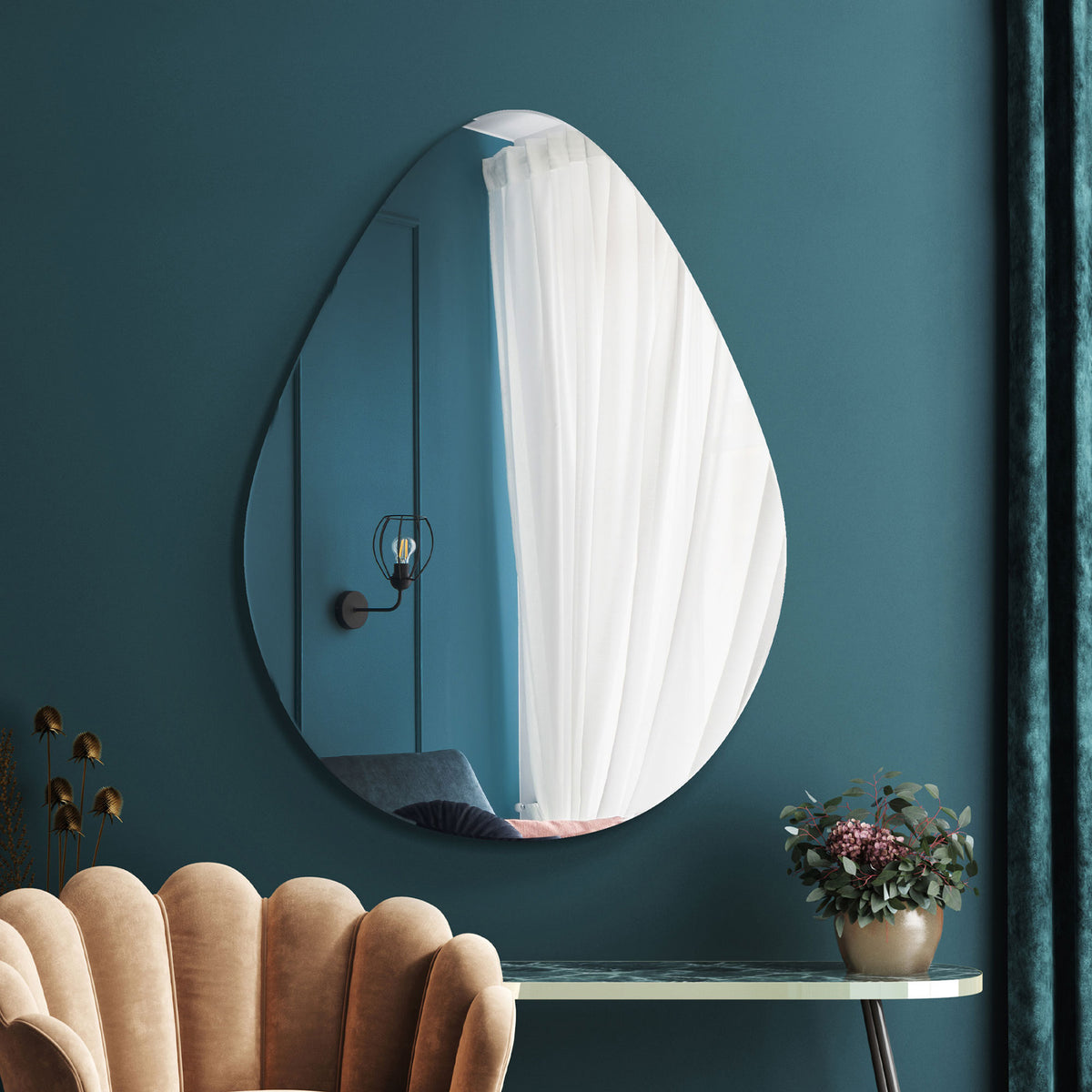 WVH® | The Teardrop | Frameless Wall-Mountable Mirrors