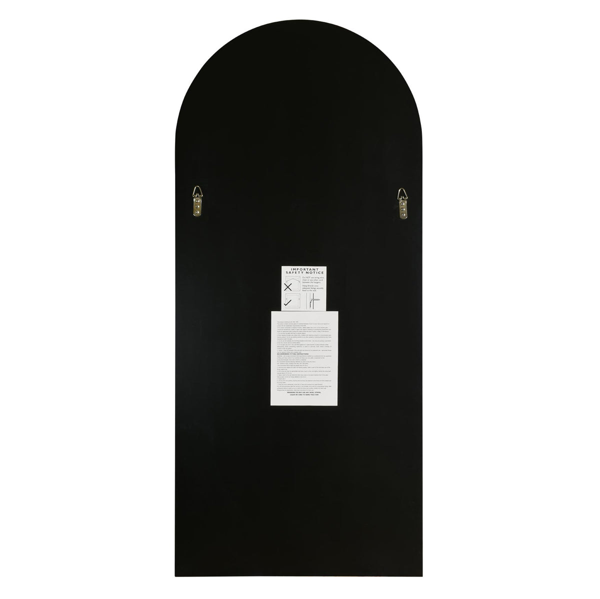 WVH® | The Frameless Arched | Wall-Mountable Mirrors