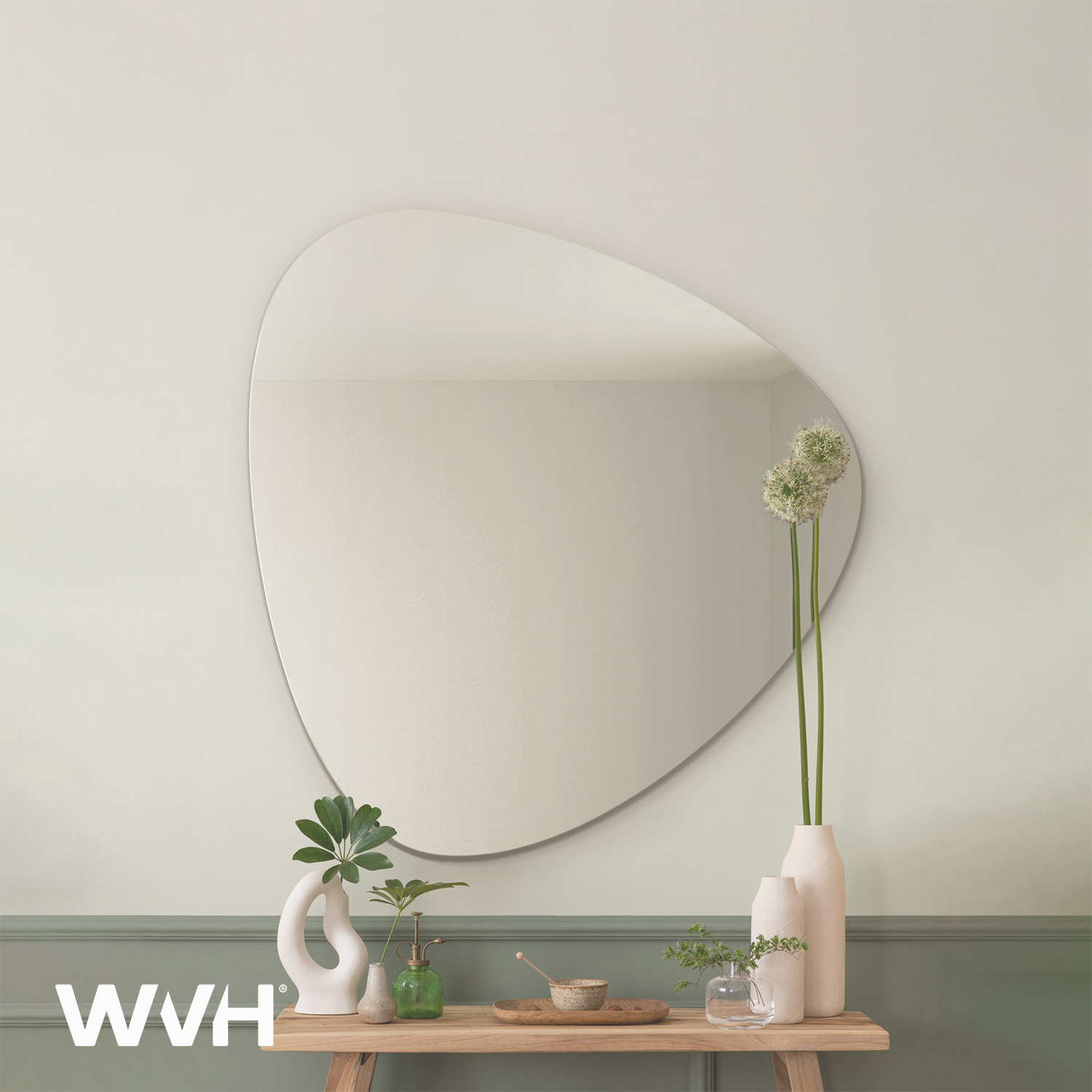 WVH® | The Pebble | Frameless Wall-Mountable Mirrors
