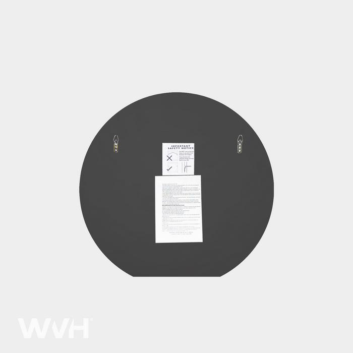 WVH® | The Round Flat-Base | Frameless Wall-Mountable Mirrors