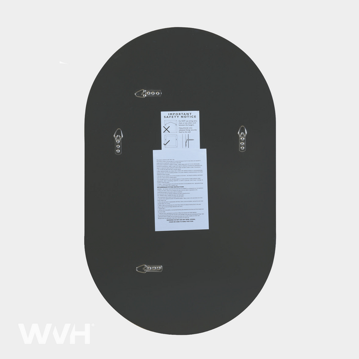 WVH® | The Oval | Frameless Wall-Mountable Mirrors