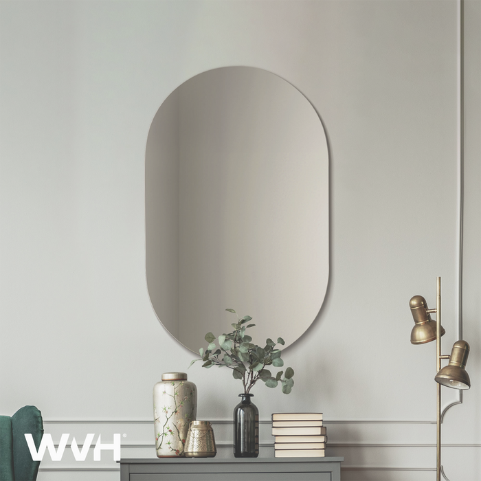 WVH® | The Oval | Frameless Wall-Mountable Mirrors