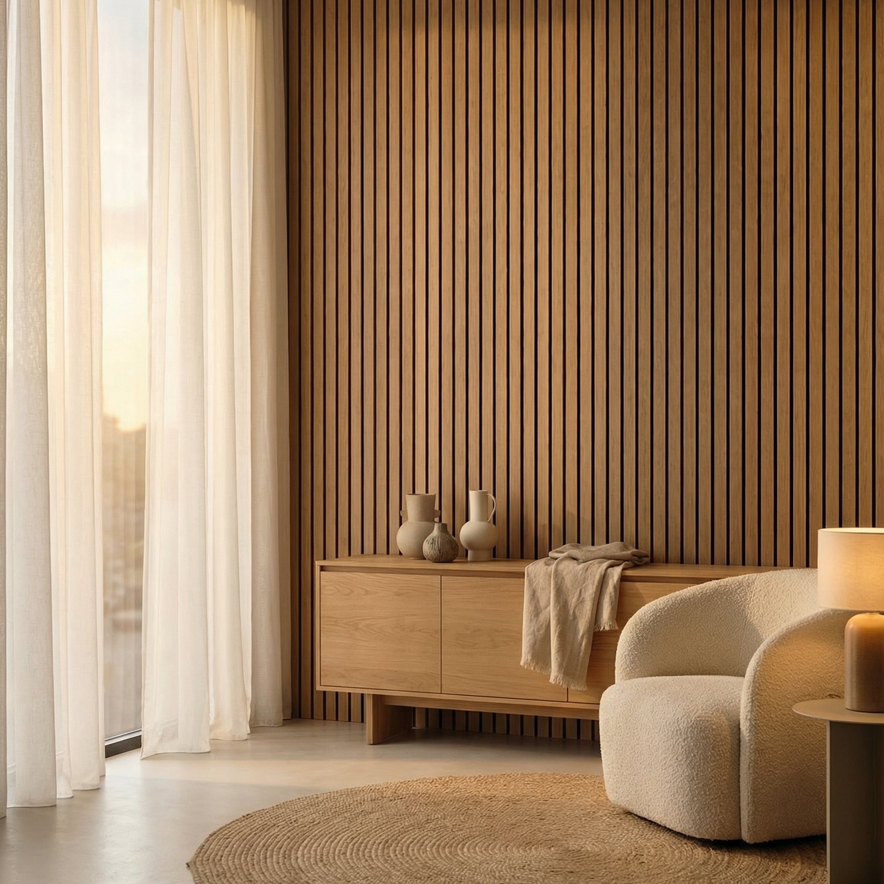 Acupanel® Luxe Natural Oak Acoustic Wood Wall Panels