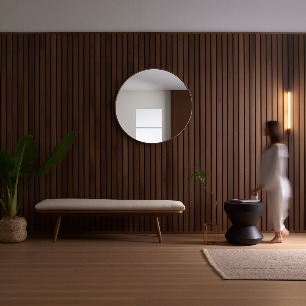 Acupanel® Luxe Natural Walnut Acoustic Wood Wall Panels