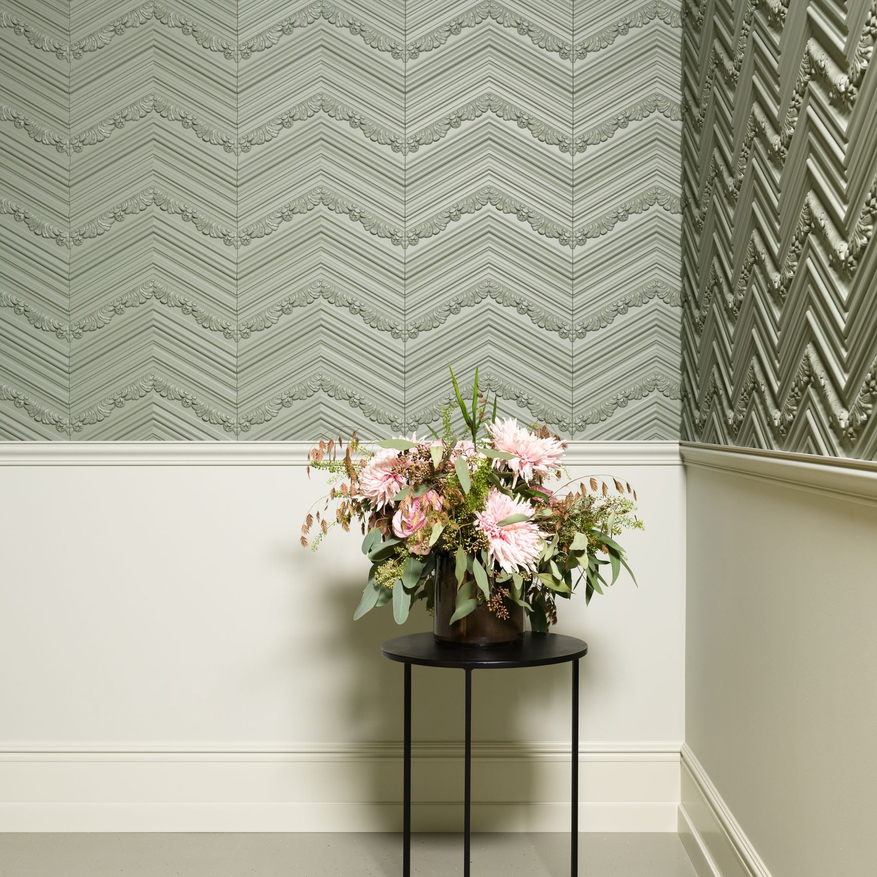 Chevron 3D Paintable Wall Panels | Orac W130