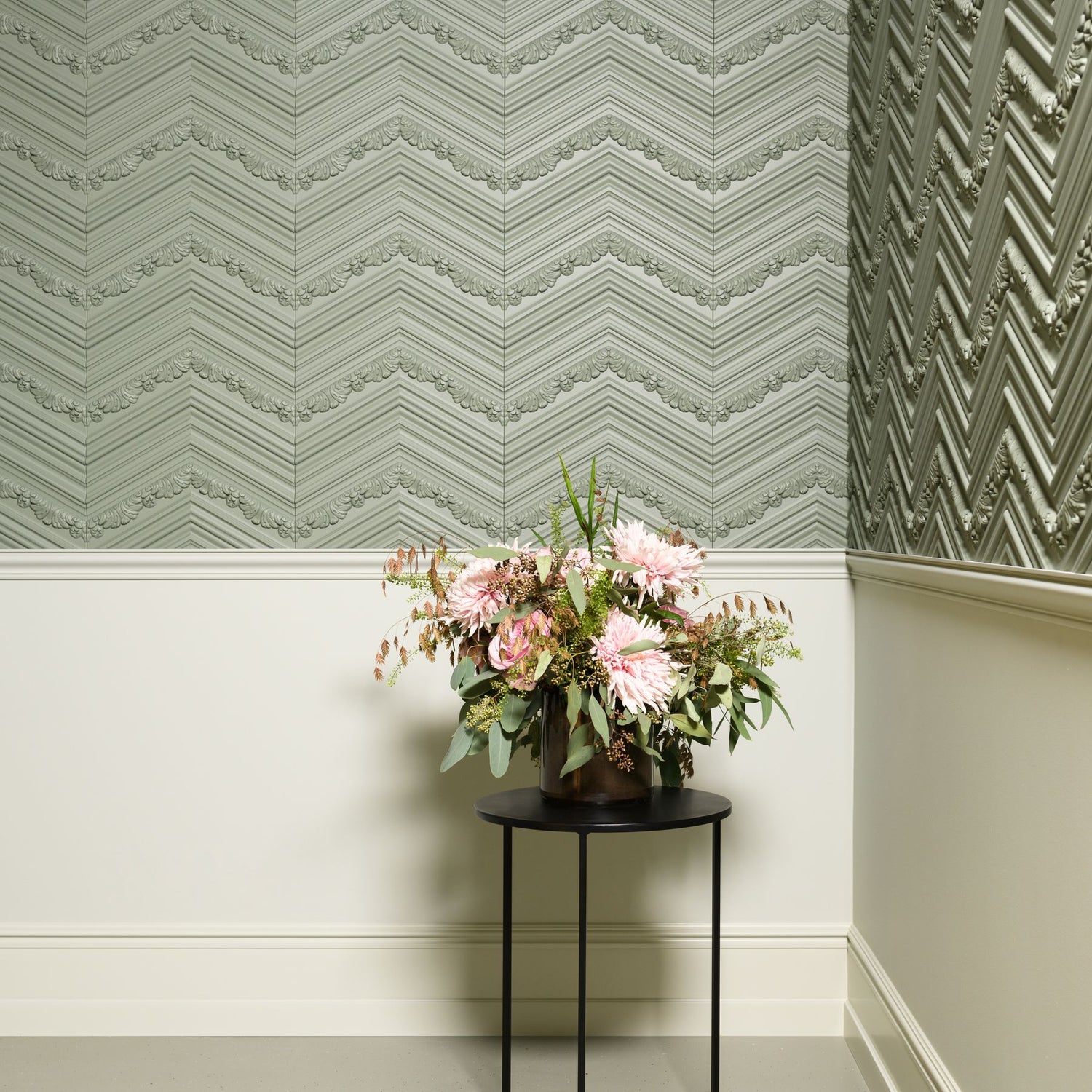 Chevron 3D Paintable Wall Panels | Orac W130