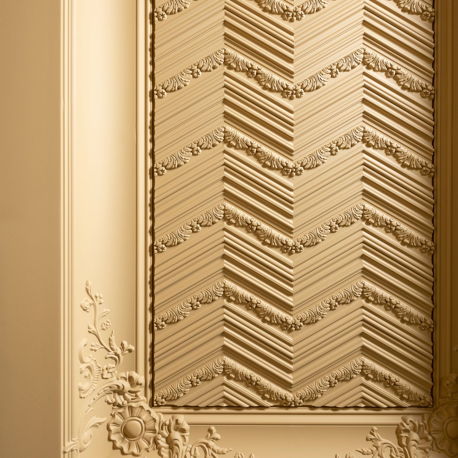 Chevron 3D Paintable Wall Panels | Orac W130