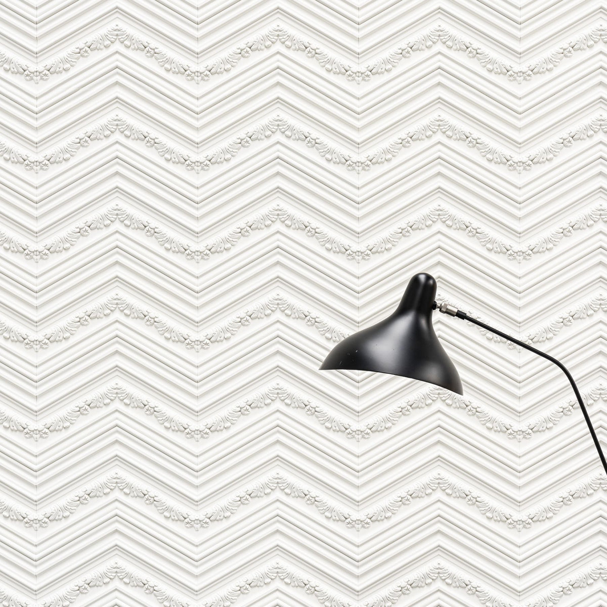 Chevron 3D Paintable Wall Panels | Orac W130