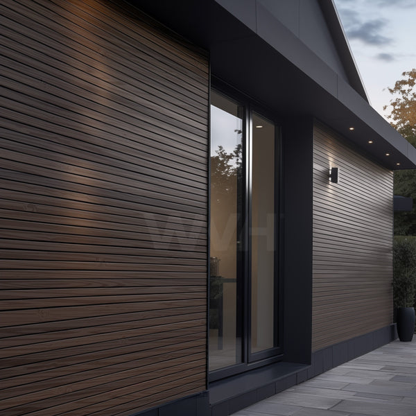 Acupanel® | Walnut | Exterior Composite Wood-Effect Slat Wall Panels