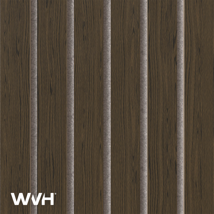 Acupanel® Smoked Oak Fire-Rated Acoustic Wood Wall Panels