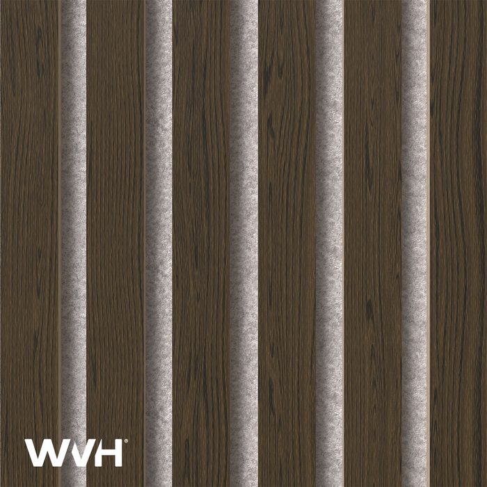 Acupanel® Smoked Oak Fire-Rated Acoustic Wood Wall Panels