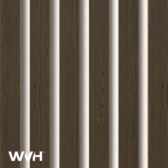 Acupanel® Smoked Oak Fire-Rated Acoustic Wood Wall Panels