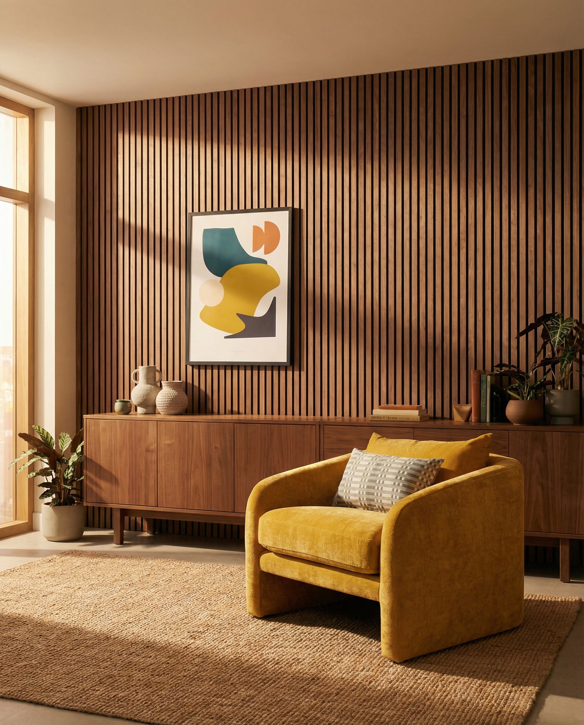 Acupanel® Contemporary Walnut Acoustic Wood Wall Panels