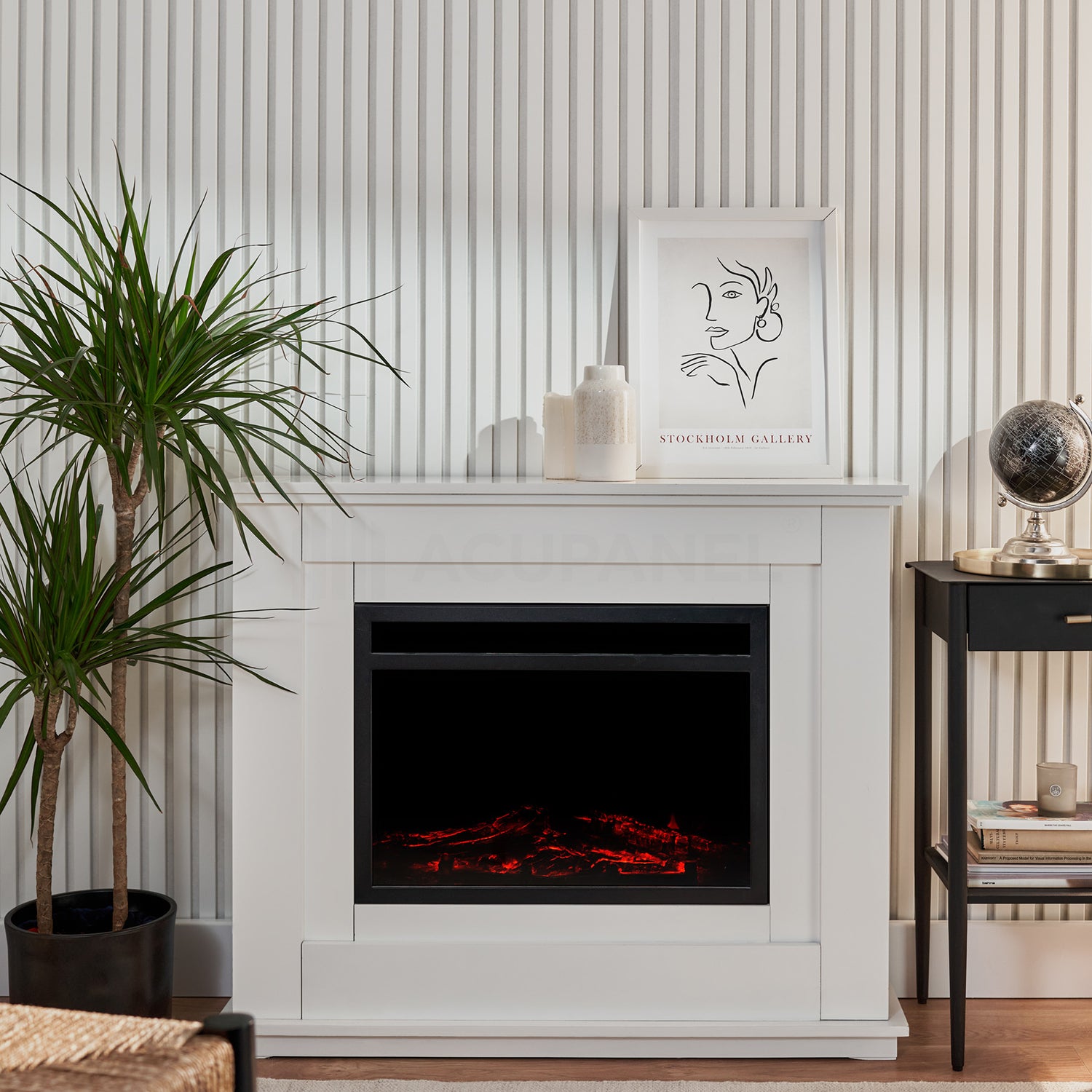 Acupanel® Contemporary White Wrapped Acoustic Wall Panels