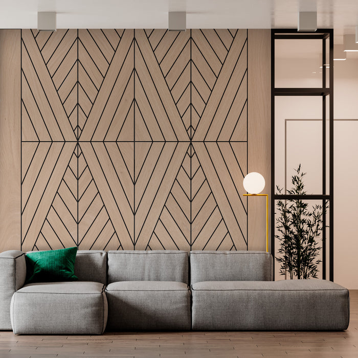 EDO Big Diamond Decorative Wood Wall Panel