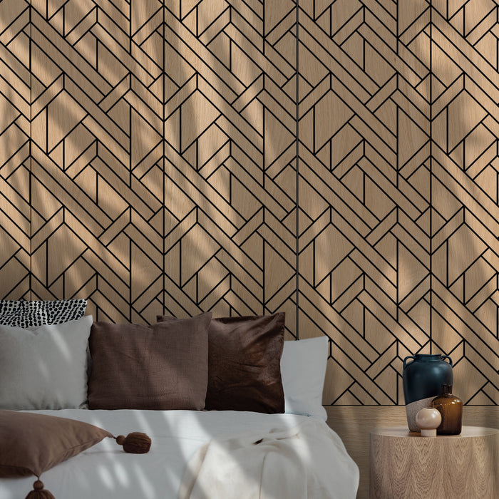 EDO Weave Decorative Wood Wall Panel
