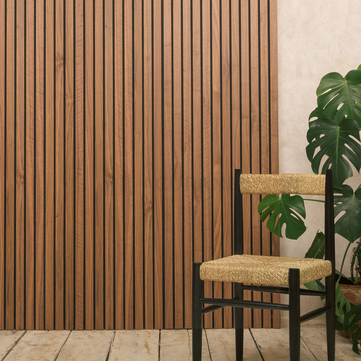 Acupanel® Luxe Natural Walnut Acoustic Wood Wall Panels