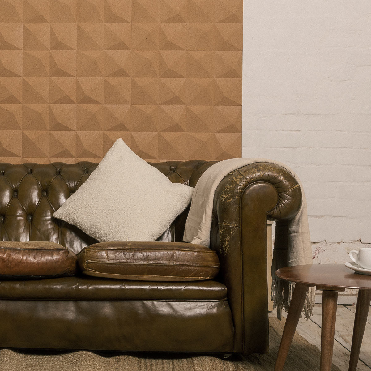 Muratto® Organic "Peak Natural" Luxury Cork Wall Tiles