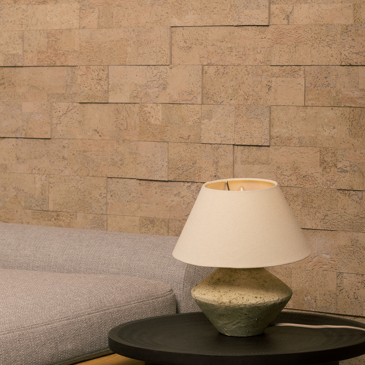 Muratto® Organic "Brick Natural" 3D Pattern Luxury Cork Wall Tiles