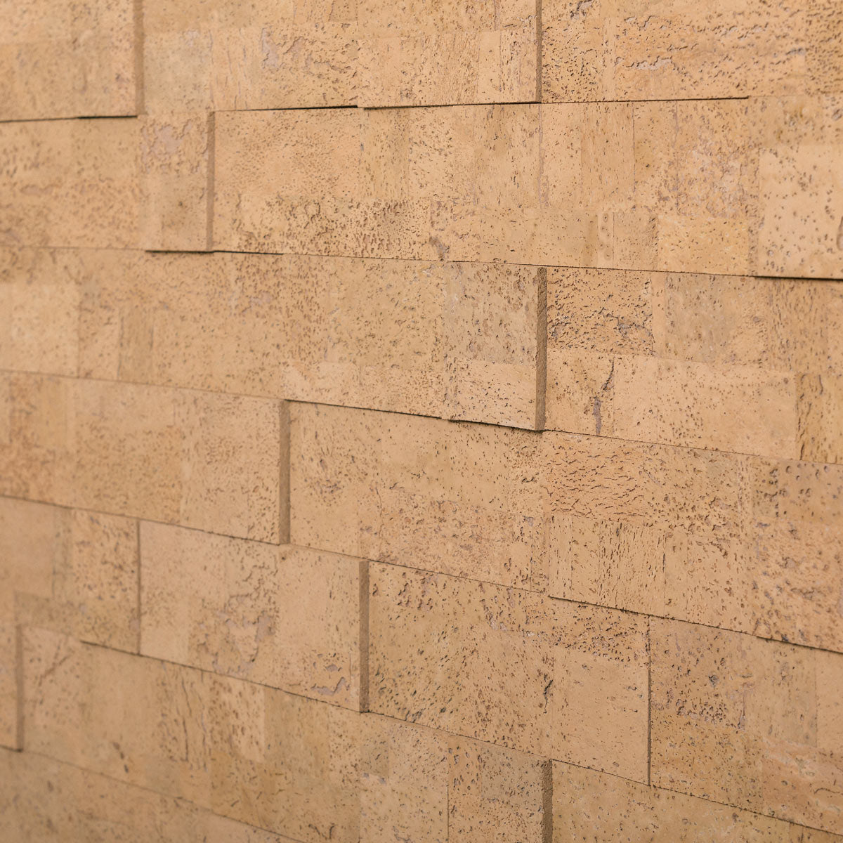 Muratto® Organic "Brick Natural" 3D Pattern Luxury Cork Wall Tiles