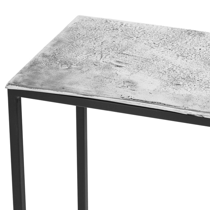 WVH™ | Farrah Silver | Aluminium Hand-Cast Console Table