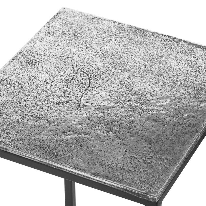 WVH™ | Farrah Silver | Aluminium Hand-Cast Nest of Three Tables