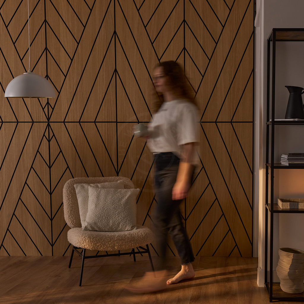 EDO Art Moderne Decorative Wood Wall Panel