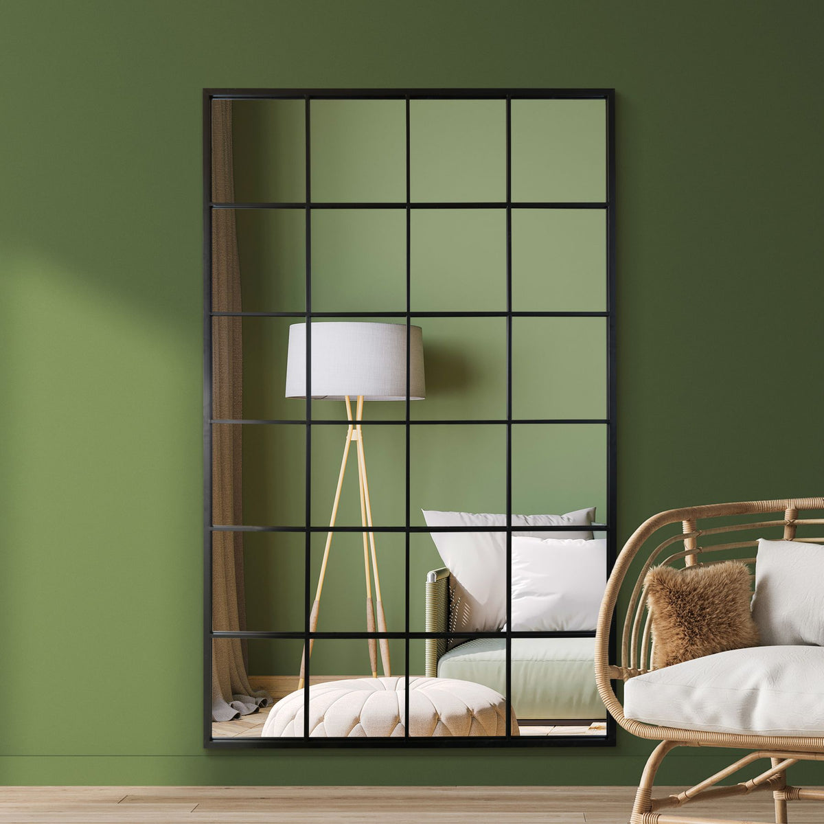 WVH® | The Industrial Grid | Leaner and Wall-Mountable Mirrors