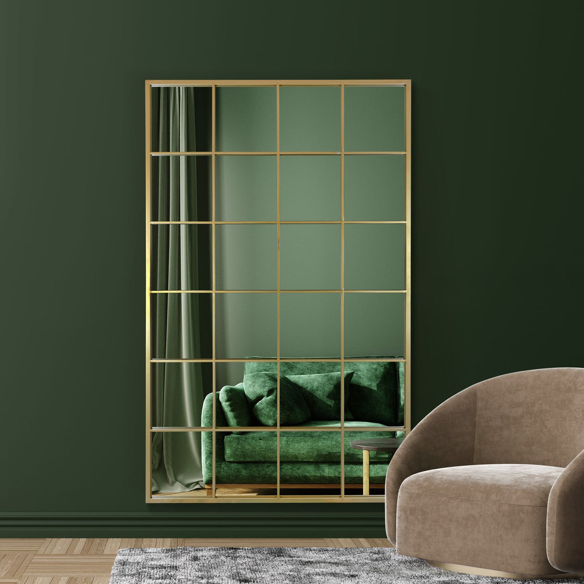 WVH® | The Industrial Grid | Leaner and Wall-Mountable Mirrors
