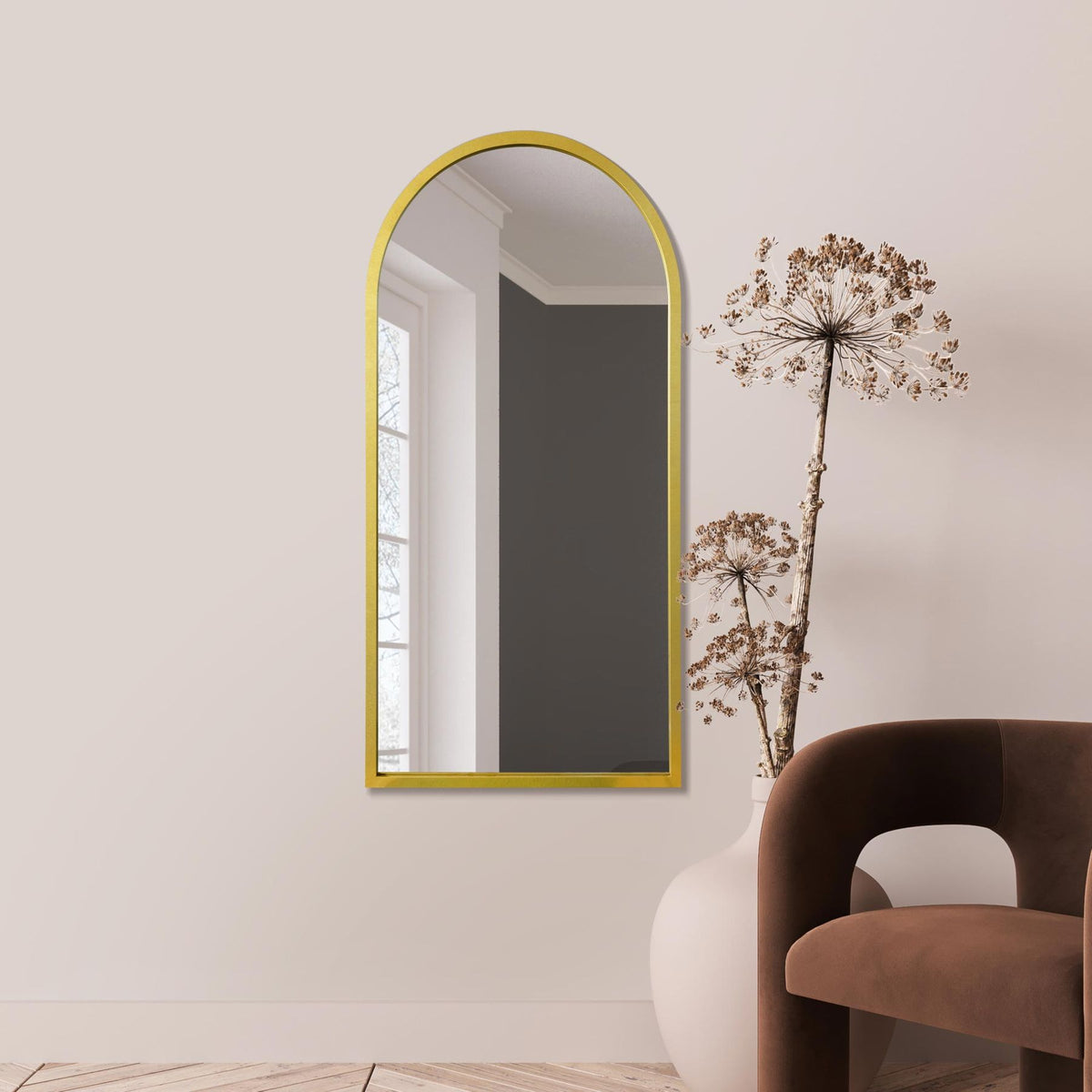 WVH® | The Arch | Metal Frame Leaner and Wall-Mountable Mirrors