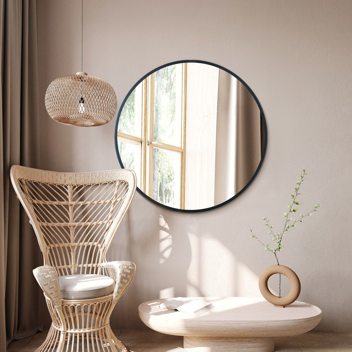 WVH® | The Industrial Round | Wall-Mountable Mirrors