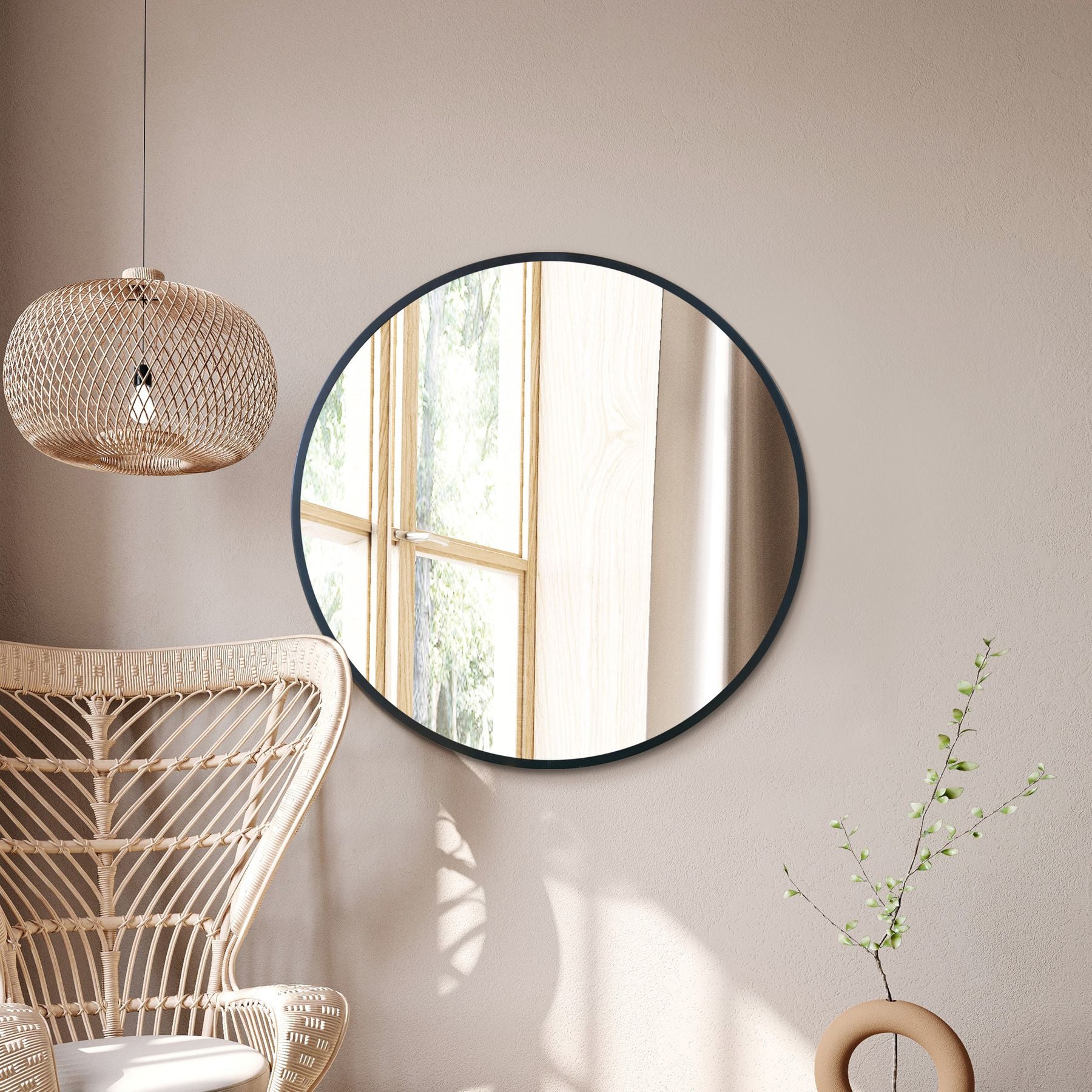 WVH® | The Industrial Round | Wall-Mountable Mirrors