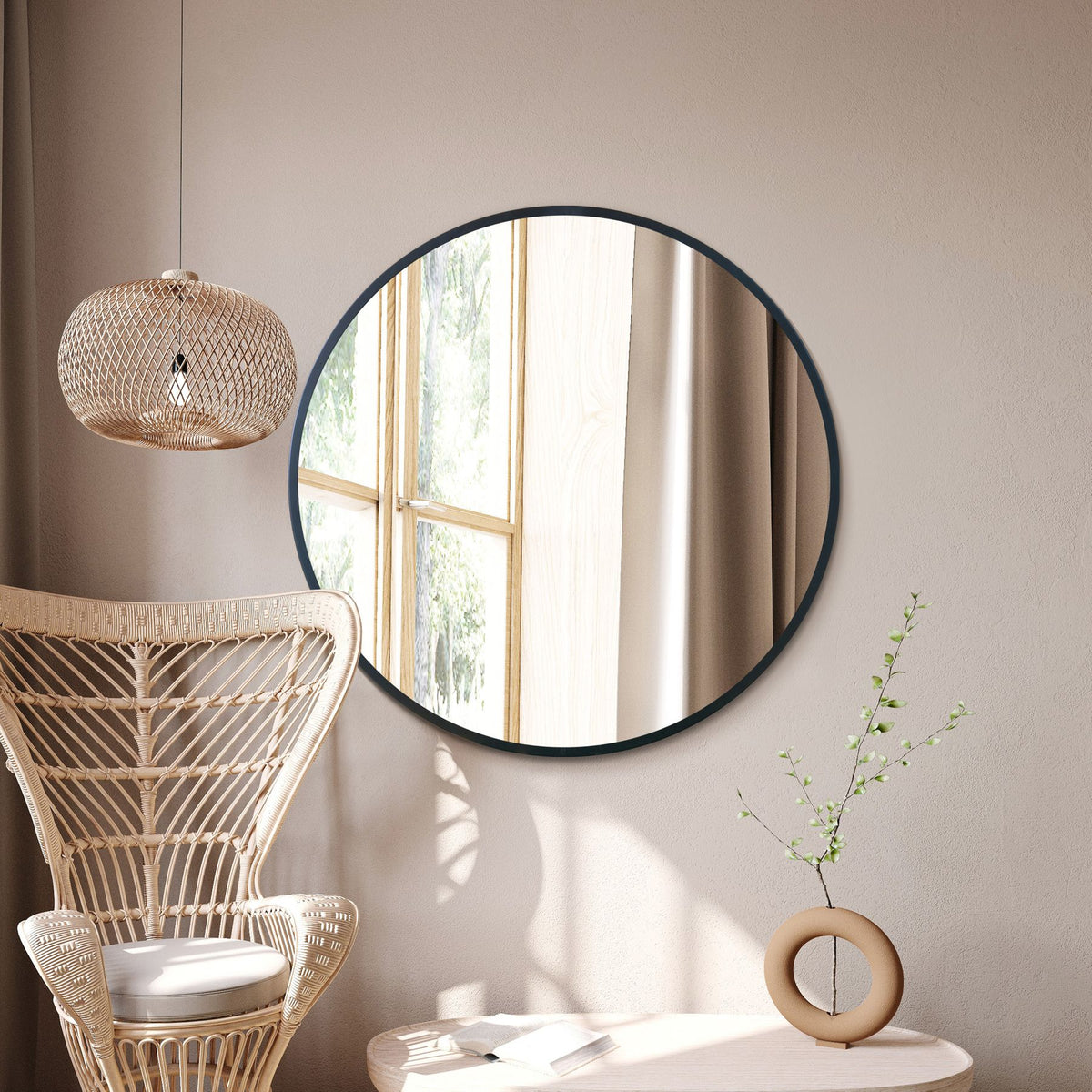 WVH® | The Industrial Round | Wall-Mountable Mirrors