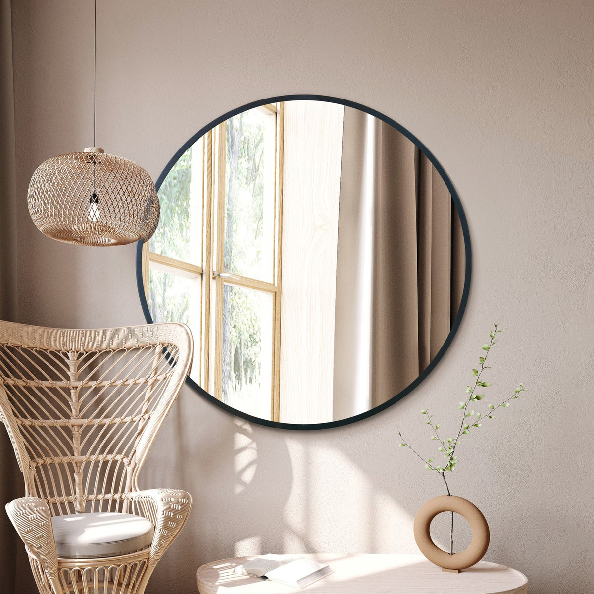 WVH® | The Industrial Round | Wall-Mountable Mirrors