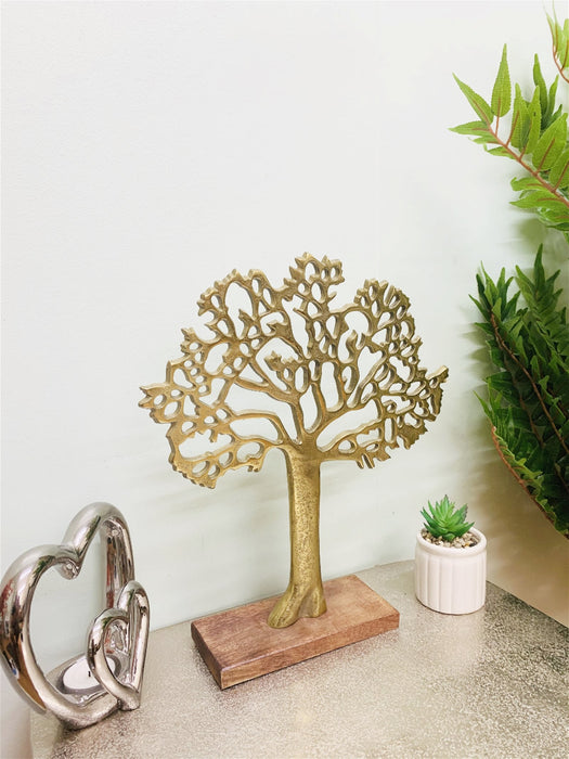 Antique Gold | Tree On Wooded Base