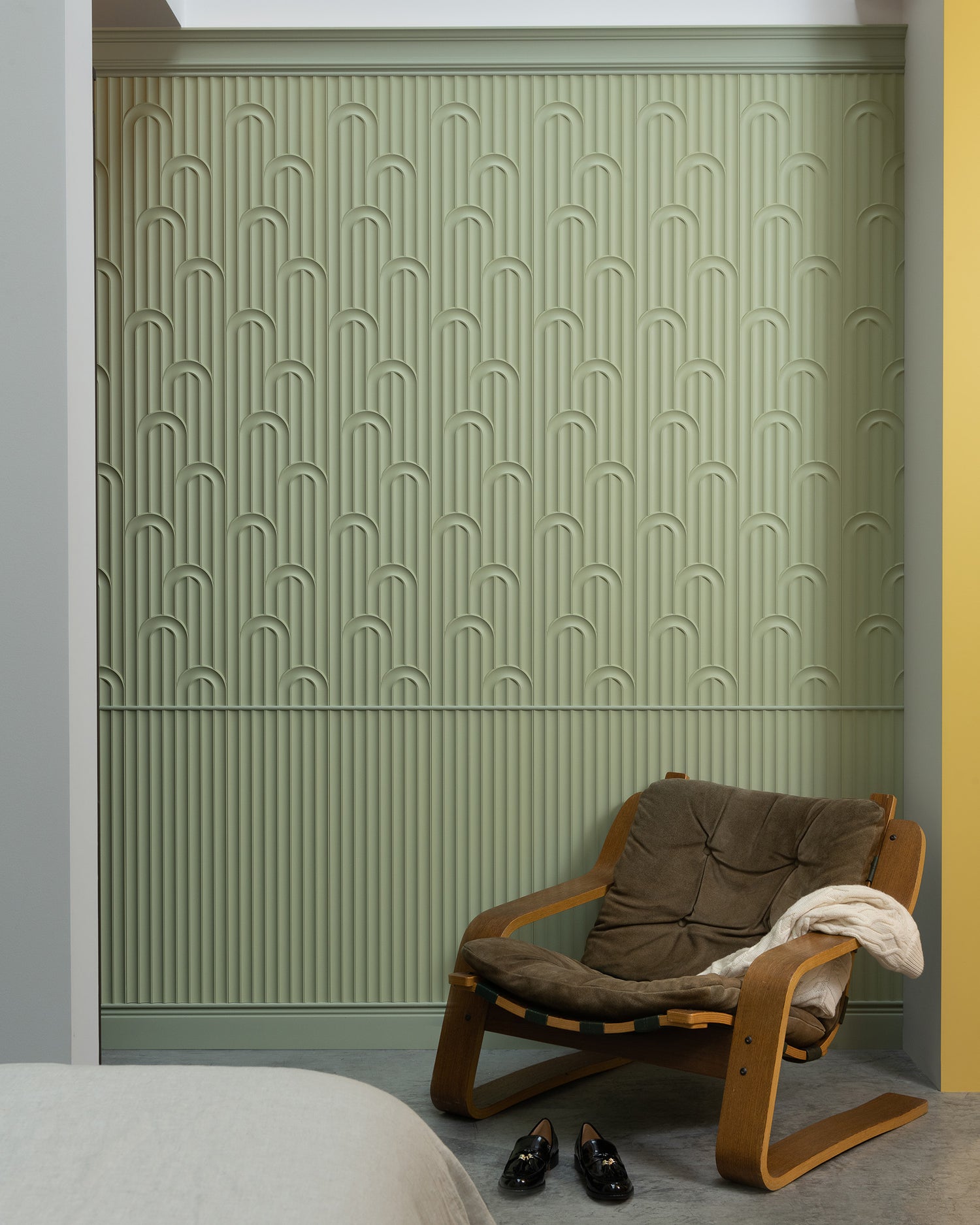 Valley Loop 3D Paintable Wall Panels | Orac W212