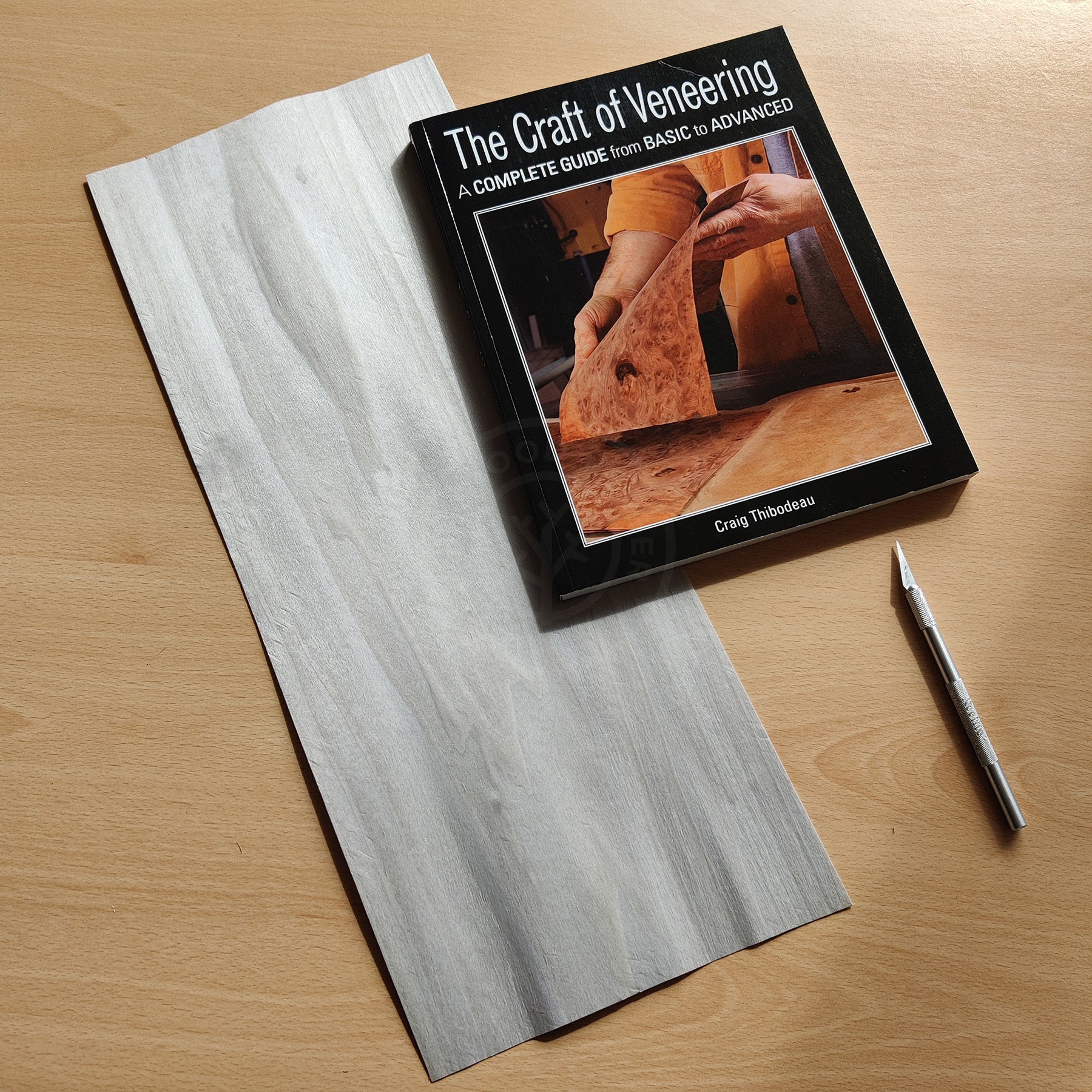 Light Grey Tulipwood Coloured Wood Veneer