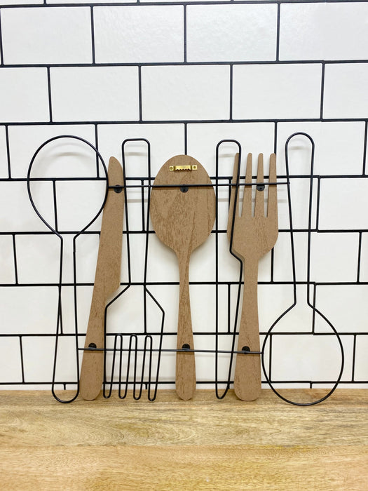 Metal | Spoon, Fork & Knife Wall Decoration