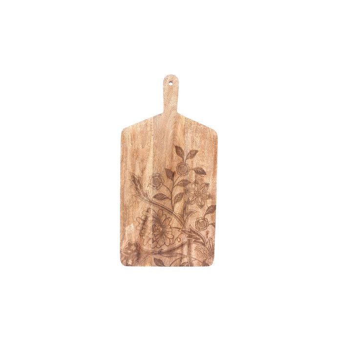 Wood | Etched Floral Design Chopping Board