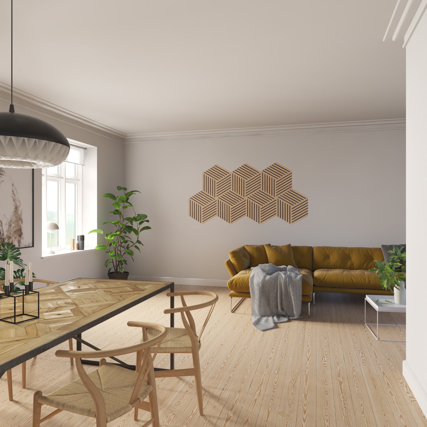 Acupanel® Elegance Rhombus Design Wall Decor