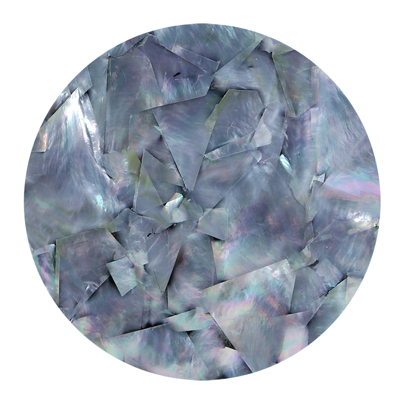 White Mother of Pearl Aquamarine Shell Veneer
