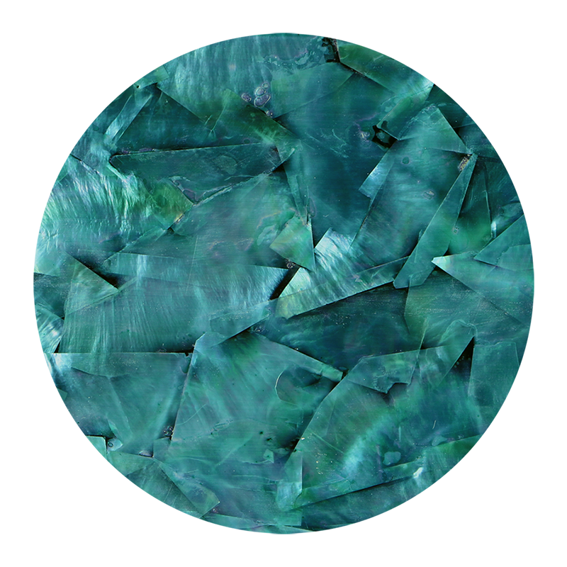 White Mother of Pearl Turquoise Green Shell Veneer