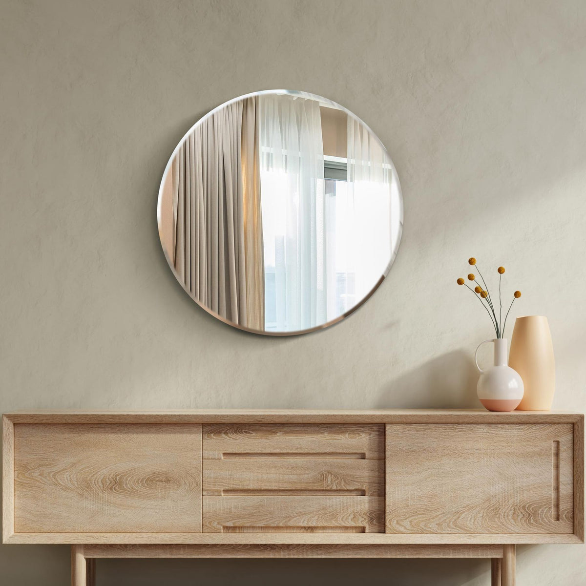 WVH® | The Frameless Round | Wall-Mountable Mirrors