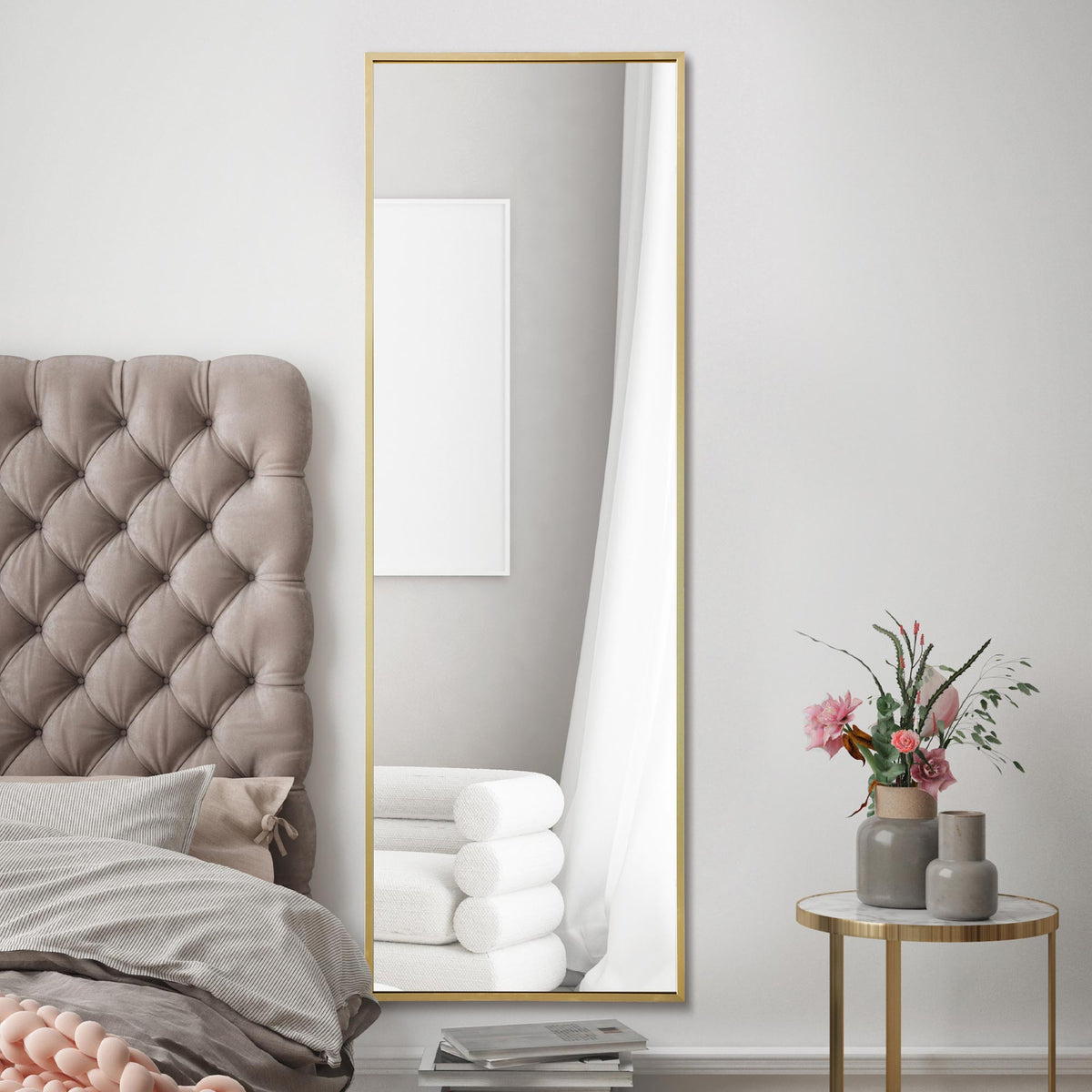 WVH®| The Industrial Rectangular | Leaner and Wall-Mountable Mirrors