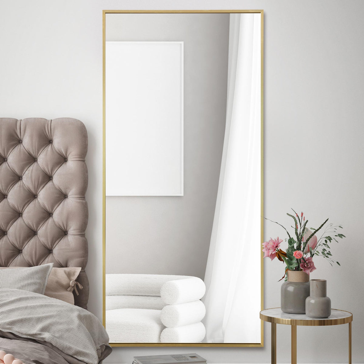 WVH®| The Industrial Rectangular | Leaner and Wall-Mountable Mirrors