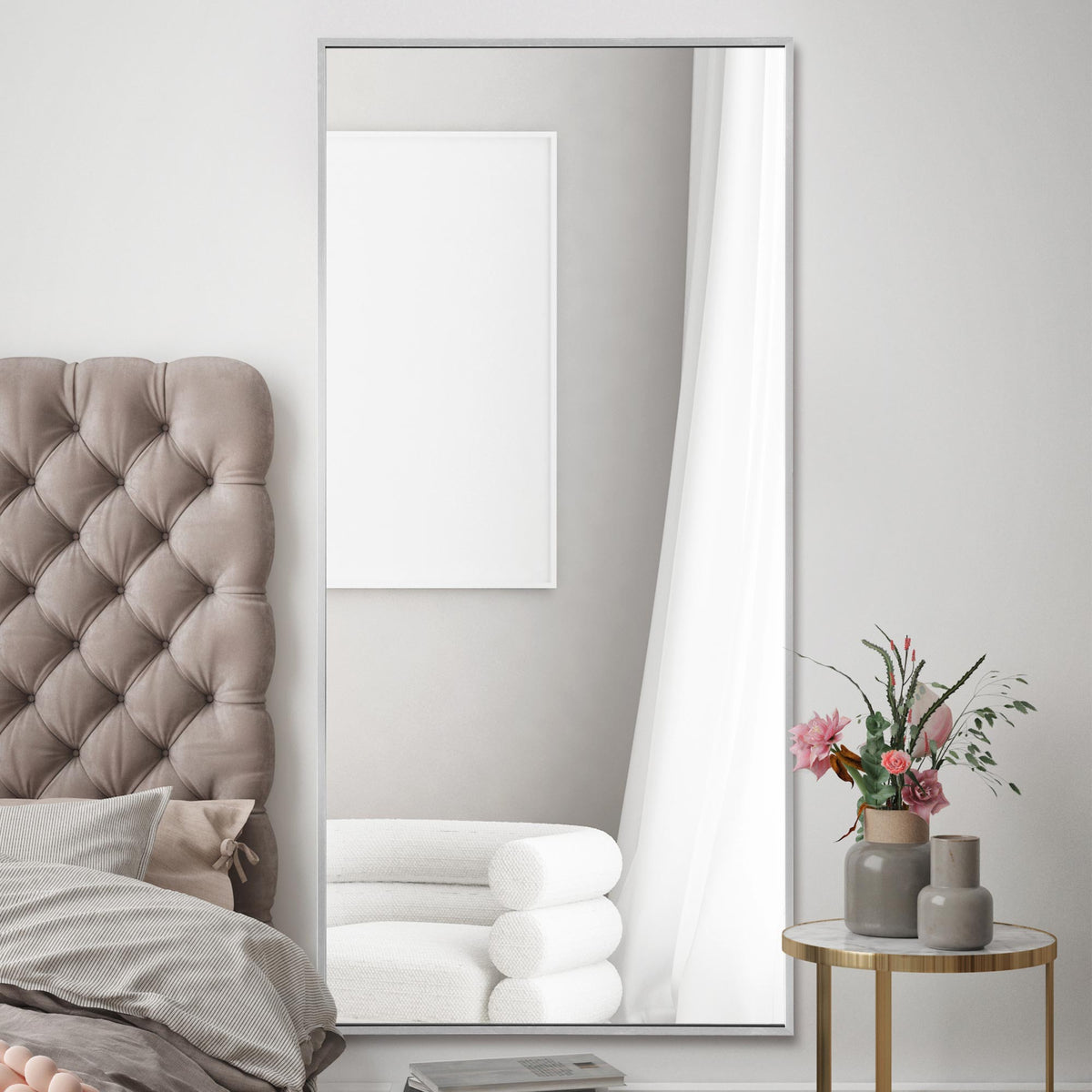 WVH®| The Industrial Rectangular | Leaner and Wall-Mountable Mirrors