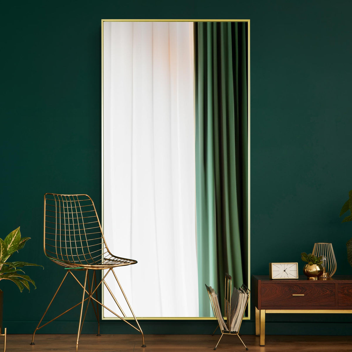WVH®| The Industrial Rectangular | Leaner and Wall-Mountable Mirrors