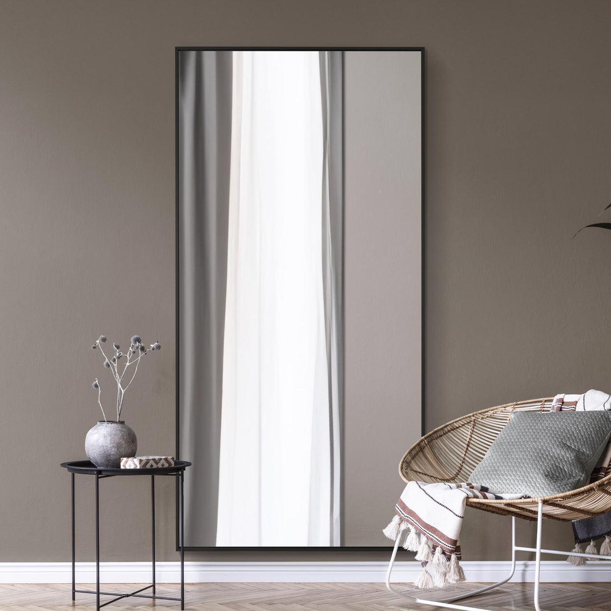 WVH®| The Industrial Rectangular | Leaner and Wall-Mountable Mirrors