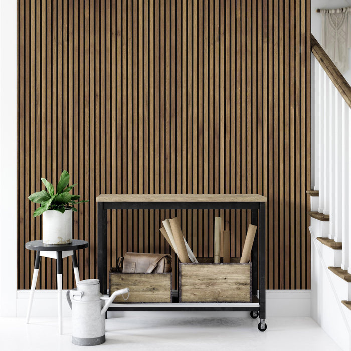 Acupanel® Contemporary Bronze Oak Acoustic Wood Wall Panels